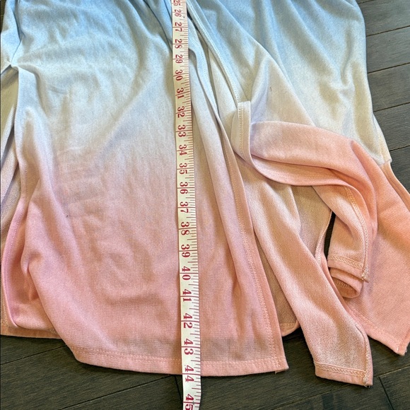 Lovely Melody Ombré Soft Pastel Pink and Blue Kimono - Picture 5 of 8